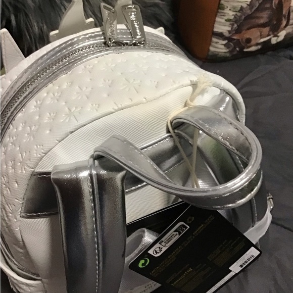 Loungefly White and Gray Castle Backpack - Picture 4 of 7